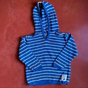 JUNIOR J Cotton Knit Hoodie Sweater 3/4Y